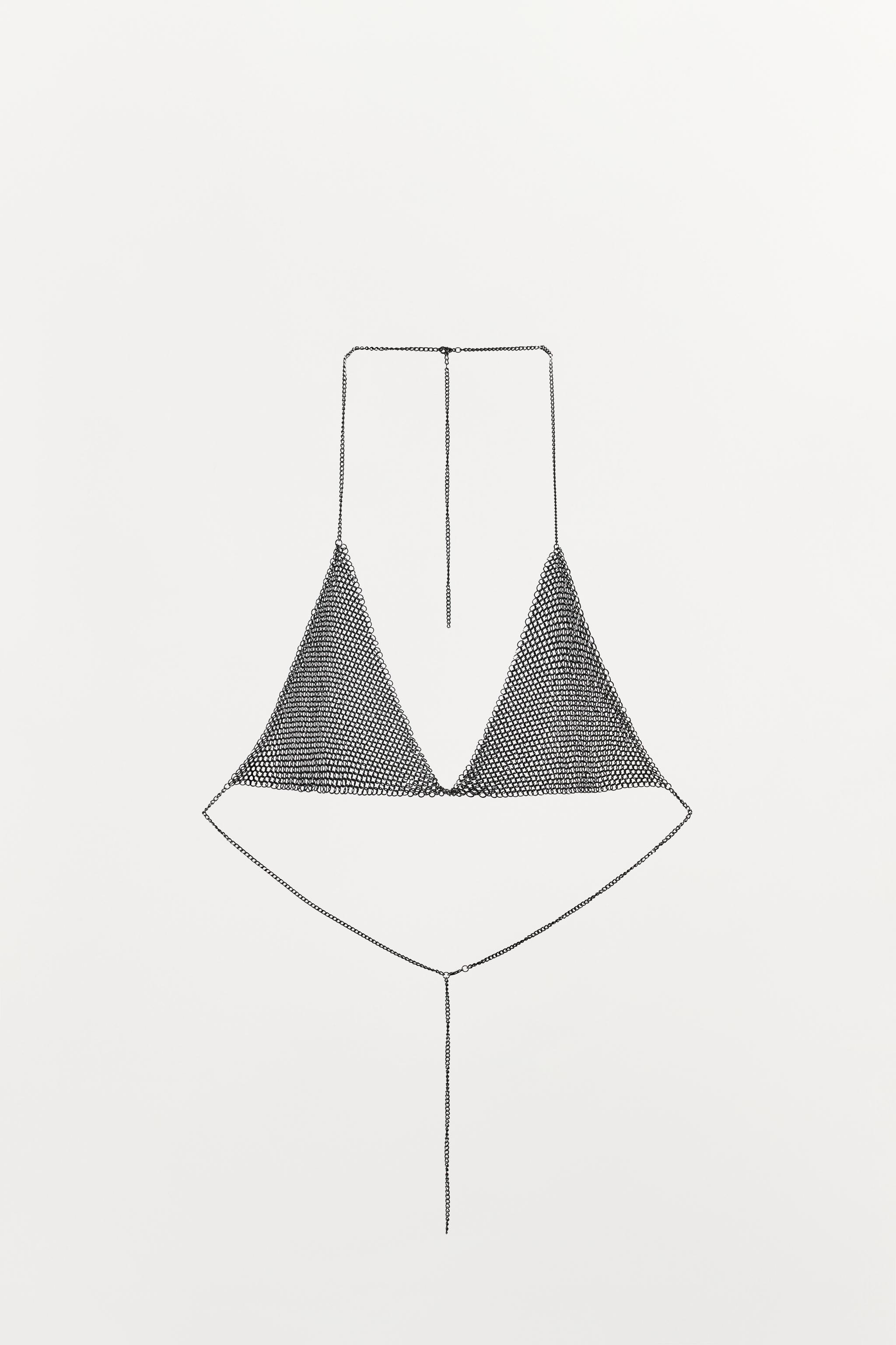 CHAIN TRIANGLE BRA